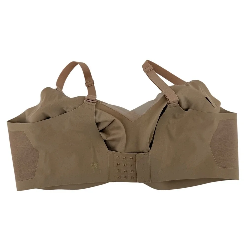 HONEYLOVE Crossover Sculpting Bra 3X Nude Full Support Wirefree 44‎ DD(E)/DDD(F)